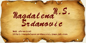 Magdalena Srdanović vizit kartica